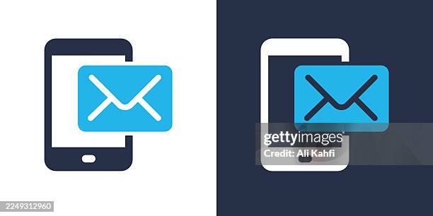 mobile mail glyph solid icon. solid icon that can be applied anywhere, simple, pixel perfect and modern style. - receiving feedback stock illustrations