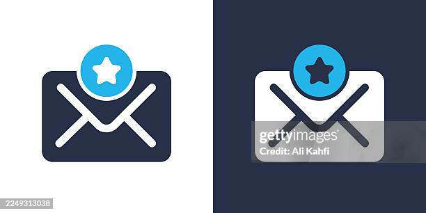 mail bookmark glyph solid icon. solid icon that can be applied anywhere, simple, pixel perfect and modern style. - receiving feedback stock illustrations