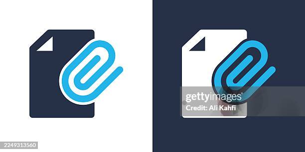 attachment glyph solid icon. solid icon that can be applied anywhere, simple, pixel perfect and modern style. - receiving feedback stock illustrations