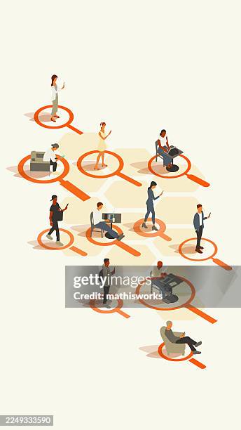search people - job search stock illustrations