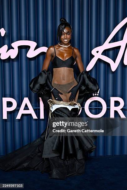 Leomie Anderson attends The Fashion Awards 2025 presented by Pandora at the Royal Albert Hall on December 01, 2025 in London, England.