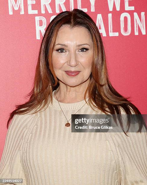 Donna Murphy poses at the NYC screening for the new film based on the Broadway musical by Stephen Sondheim "Merrily We Roll Along" at The Hudson...