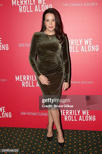 Jenna Liegh Green poses at the NYC screening for the new film based on the Broadway musical by Stephen Sondheim "Merrily We Roll Along" at The Hudson...