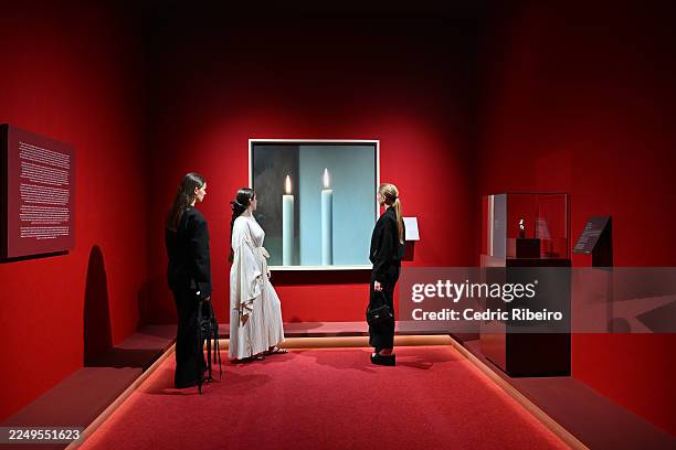 Gerhard Richter Zwei Kerzen , 1982 displayed as part of Sothebys Abu Dhabi Collectors Week featuring auctions, private sale opportunities,...