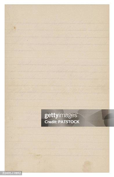 blank vintage lined paper - lined paper stock pictures, royalty-free photos & images