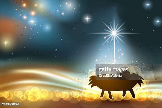 nativity - cot stock illustrations
