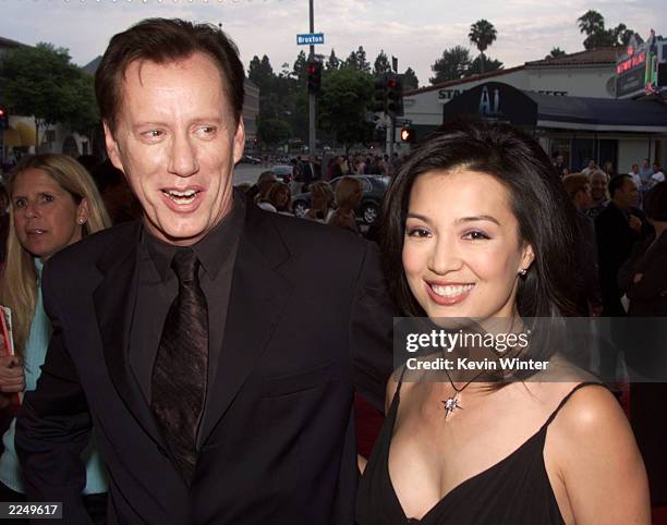 James Woods and Ming Na at the premiere of 'Final Fantasy: The Spirits Within' at the Bruin Theater in Los Angeles, Ca. 7/2/01. Photo by Kevin...