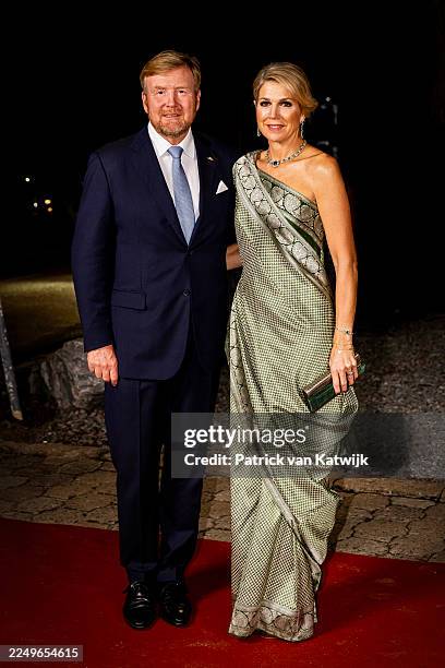 King Willem-Alexander of The Netherlands and Queen Maxima of The Netherlands attend a concert performed by Sabrina Starke offered to President...