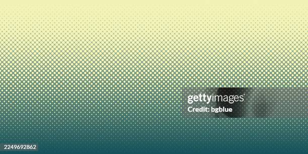 halftone background with green gradient - trendy design - fading dots background stock illustrations