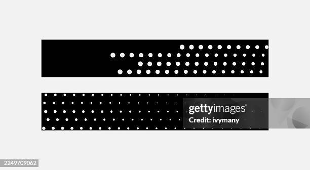 abstract black and white dot line banner,forward symbol,vector decal banner,business icon - decal stock illustrations