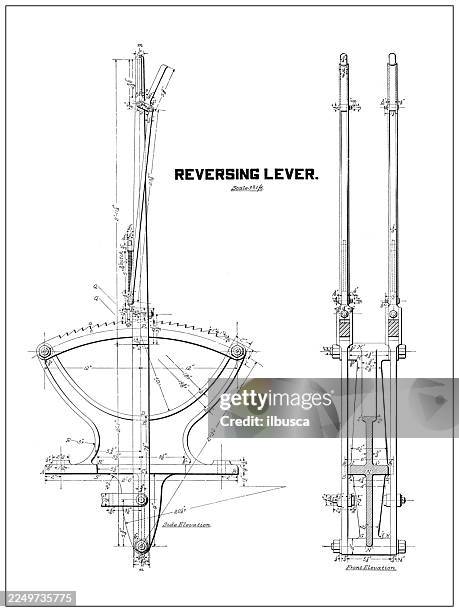 reversing lever - lever stock illustrations