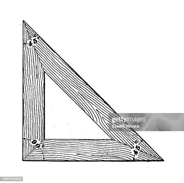 square - triangle ruler stock illustrations