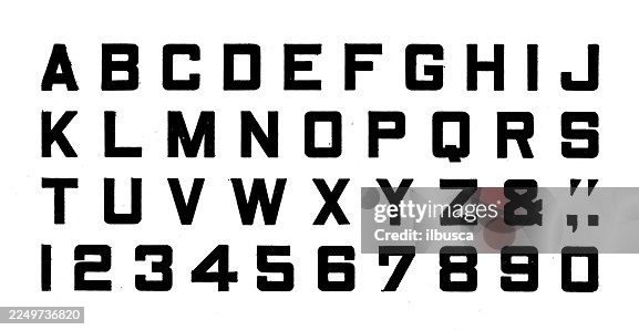 Technical font typescript Technical font typescript
