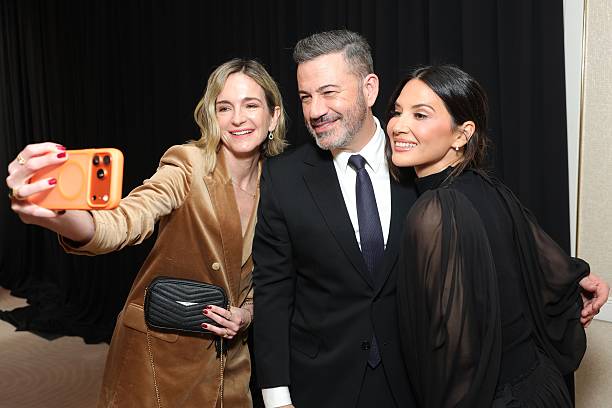 Molly McNearney, Jimmy Kimmel and Olivia Munn attend The Hollywood Reporter Women In Entertainment Presented By Lifetime at The Beverly Hills Hotel...