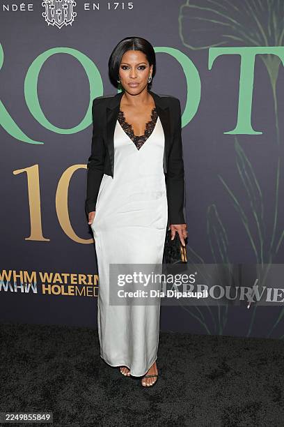 Tamron Hall attends the 2025 The Root 100 Gala at Gotham Hall on December 03, 2025 in New York City.