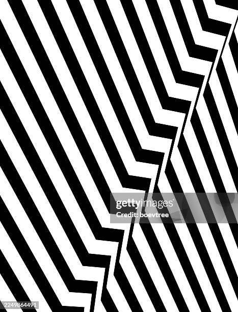 black and white zebra bias pattern design background - vertical 3d frame white background stock illustrations