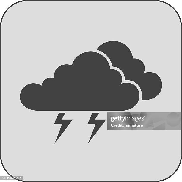 cloud icon - climate data stock illustrations