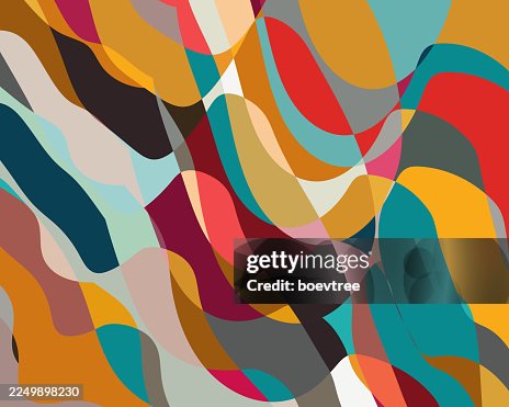 Colors wave pattern stripe element Colors wave pattern stripe element