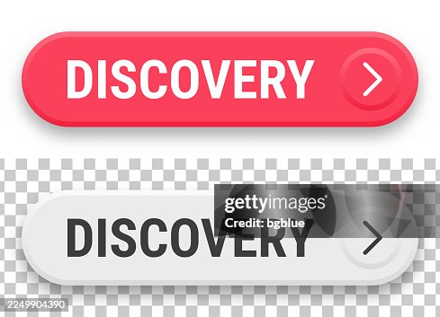 Discovery - 3D click web buttons on blank background Discovery - 3D click web buttons on blank background
