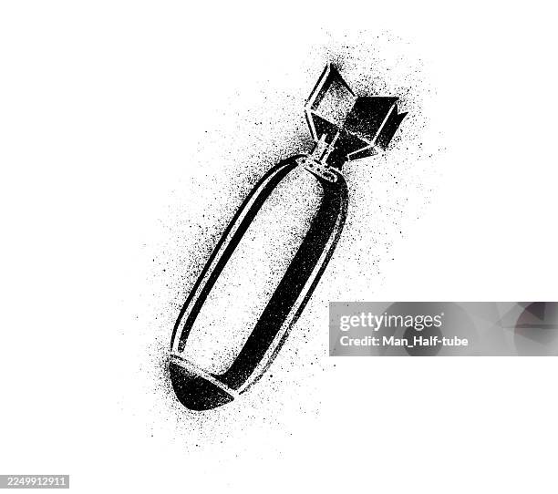 bomb, stencil graffiti - missile stock illustrations