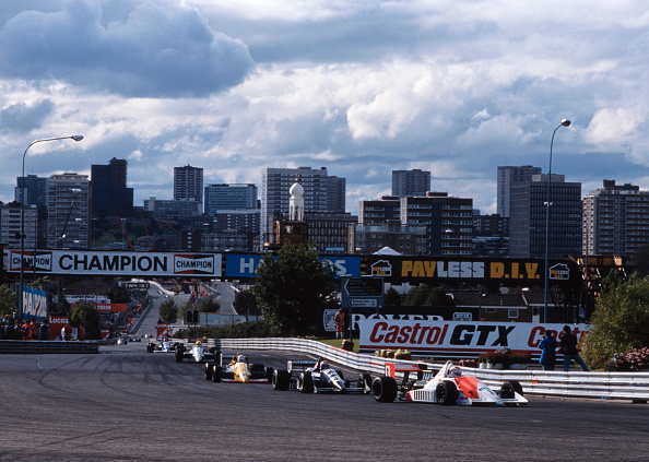88b Racing Volker Weidler from Germany drives the Marlboro Onyx Racing March 88B ...