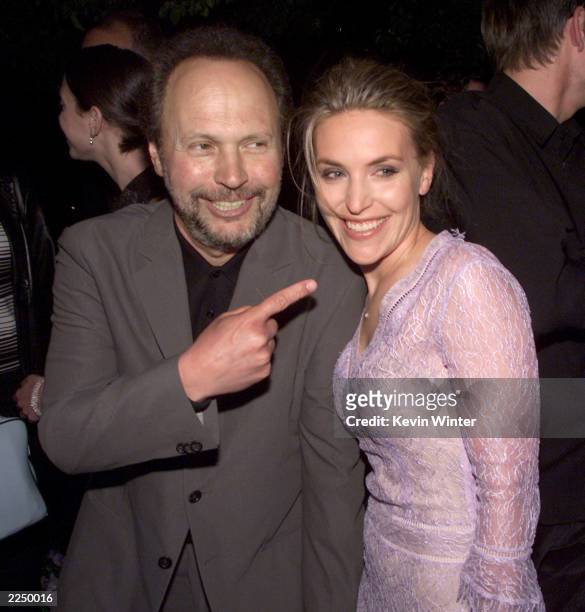 Director Billy Crystal and daughter Jennifer Crystal Foley at HBO's screening of '61*' at Paramount Studios in Los Angeles, Ca. 4/16/01. Photo by...