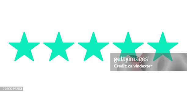 star shapes rating system - star rating stock illustrations