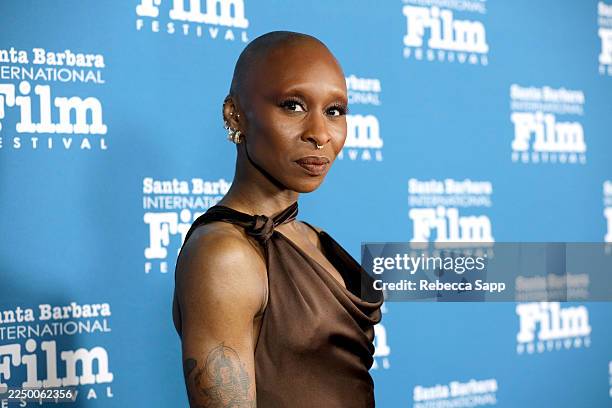 Cynthia Erivo attends SBIFF's Kirk Douglas Award Honoring Cynthia Erivo at The Ritz Carlton Bacara on December 04, 2025 in Santa Barbara, California.