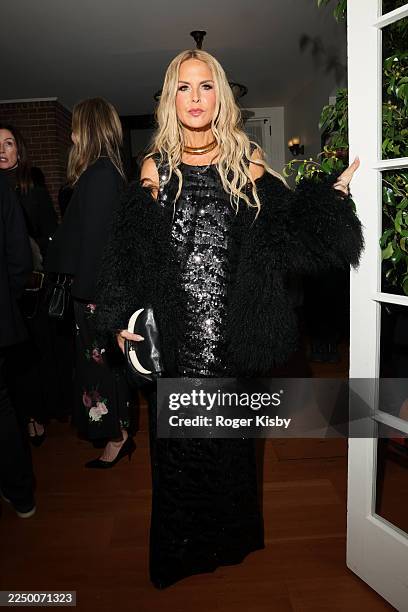 Rachel Zoe attends the ME+EM LA opening dinner with Elizabeth Saltzman & Ruthie Rogers at Chateau Marmont on December 04, 2025 in Los Angeles,...