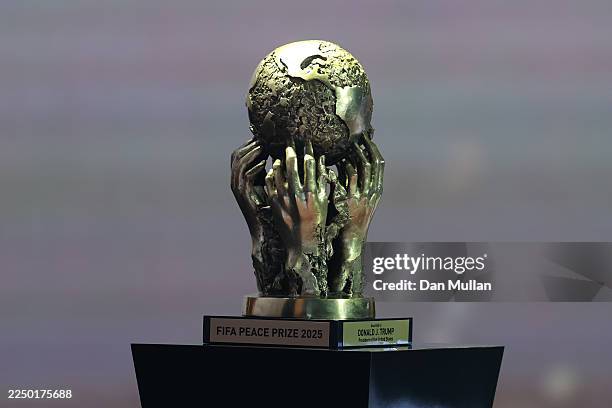 Peace Prize is presented during the FIFA World Cup 2026 Official Draw at John F. Kennedy Center for the Performing Arts on December 05, 2025 in...