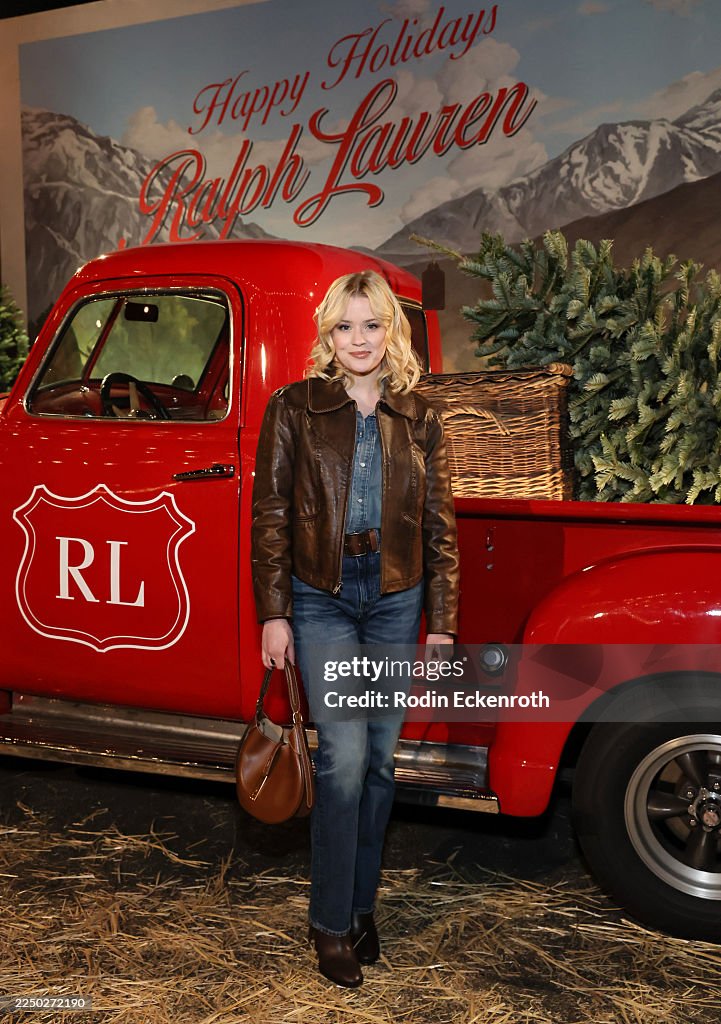 Ava Phillippe attends the media preview for The Ralph Lauren Holiday ...