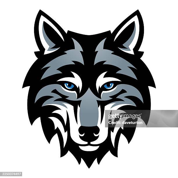 wolf head - wolf stock illustrations