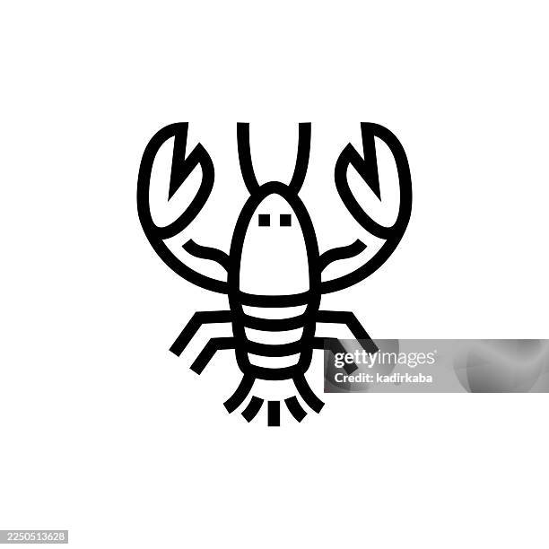 lobster icon - lobster fishing stock illustrations