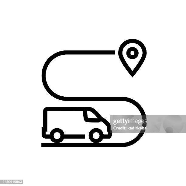 cargo tracking icon - large warehouse stock illustrations