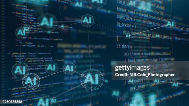 motion graphic visualization of computer code and data science interface, software development and data processing animation, technology abstract background - base de datos fotografías e imágenes de stock