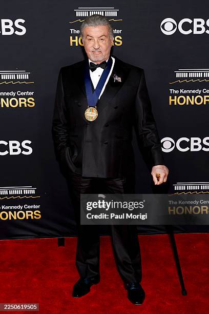 Sylvester Stallone attends the 48th Kennedy Center Honors at The Kennedy Center on December 07, 2025 in Washington, DC.