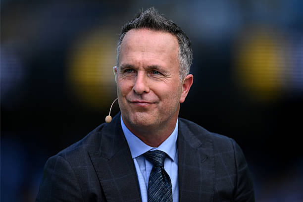 Former England captain Michael Vaughan during day two of the Second 2025/26 Ashes Series Test Match between Australia and England at The Gabba on...