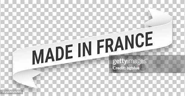 made in france - 3d banner on transparent background - make a image with transparent background stock illustrations