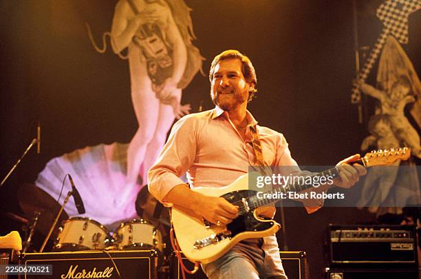 Steve Cropper of Booker T. And The M.G.'s performing at a 'Guitar Greats' concert at the Capitol Theatre in Passaic, New Jersey on November 3, 1984.