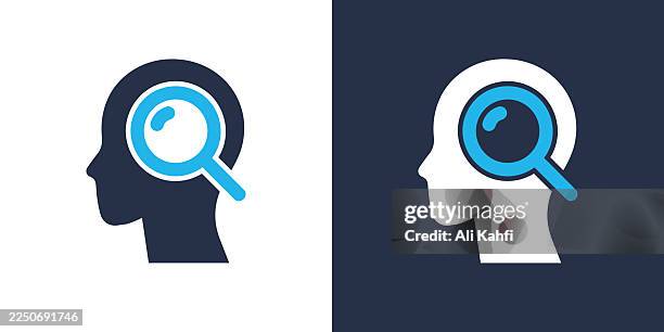 mind glyph solid icon. solid icon that can be applied anywhere, simple, pixel perfect and modern style. - glass case stock illustrations