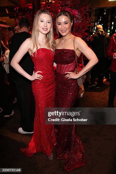 Eleonora Berger and Dr Luise Berger during Cathy's Charity Christmas at Living Hotel Das Viktualienmarkt on December 11, 2025 in Munich, Germany.