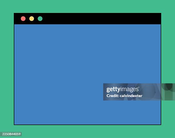 web browser retro style design and colors - windows pc old stock illustrations