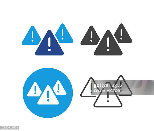 warning sign - illustration icons - risk stock illustrations