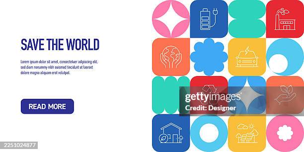 save the earth related vector illustration. nature, ecology, global warming, zero waste, protection - ground rules stock illustrations