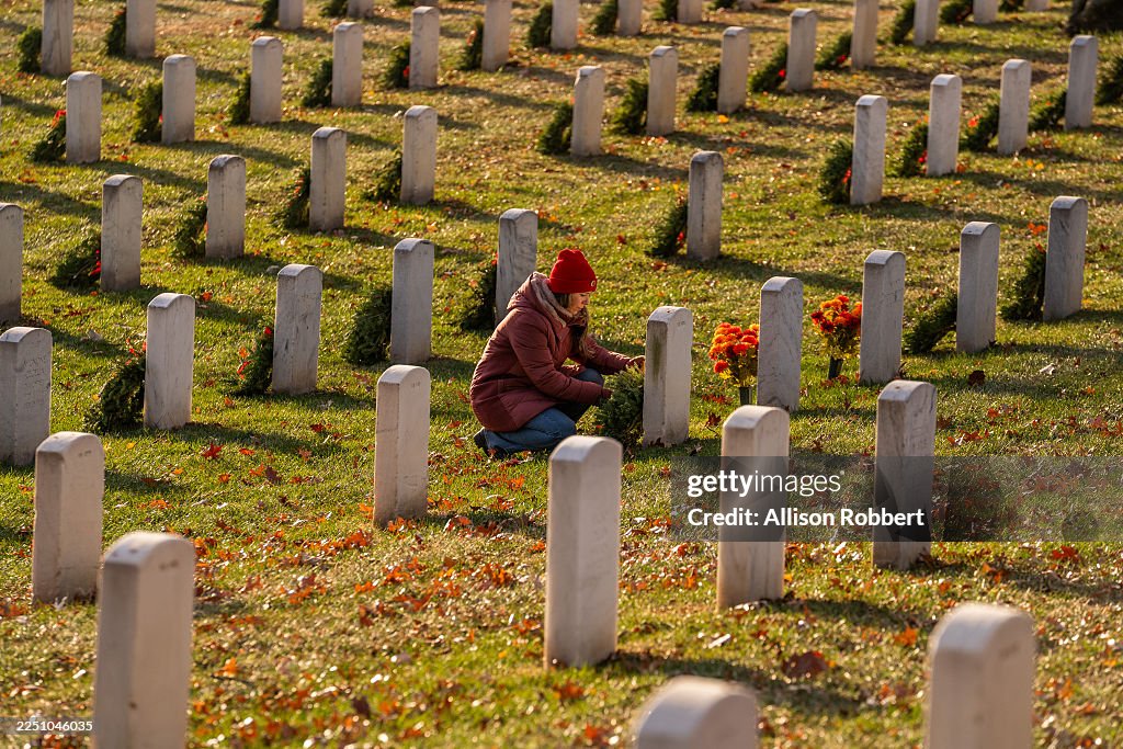 Arlington National Cemetery Hosts Its Annual Wreaths Across America Event
