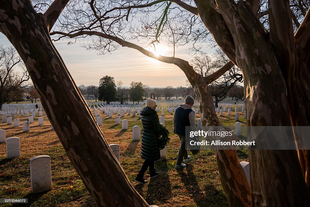 Arlington National Cemetery Hosts Its Annual Wreaths Across America Event