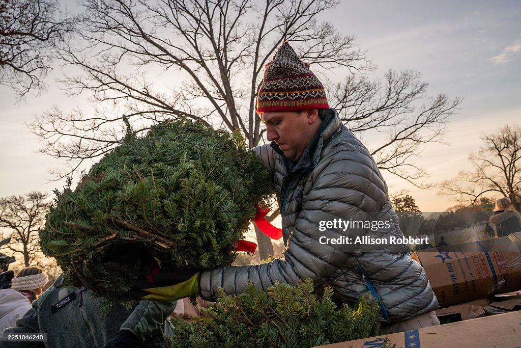 Arlington National Cemetery Hosts Its Annual Wreaths Across America Event