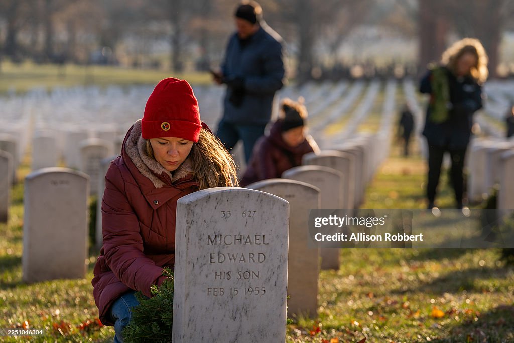 Arlington National Cemetery Hosts Its Annual Wreaths Across America Event