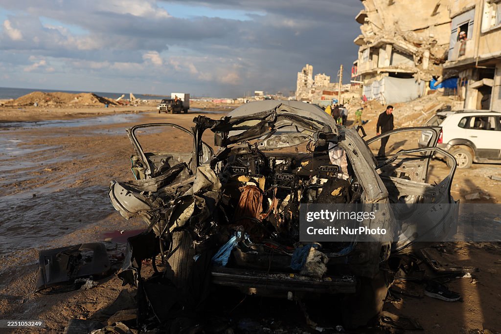 Aftermath Of Israeli Airstrike in Gaza, Palestine