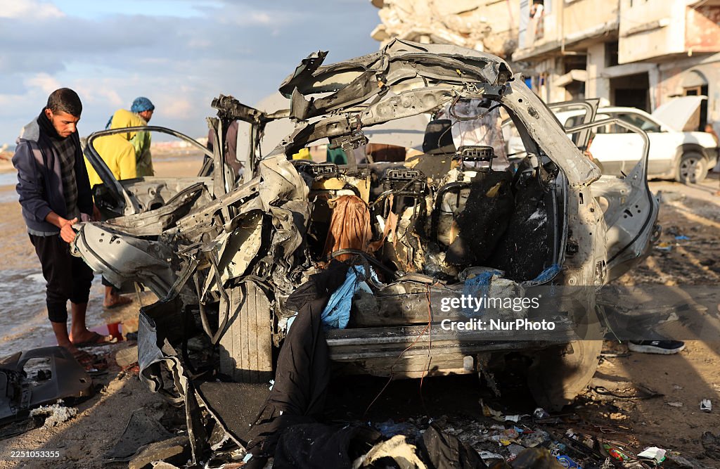 Aftermath Of Israeli Airstrike in Gaza, Palestine